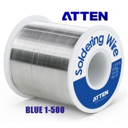 ATTEN Soldering Wire Blue 1-500 κόλληση για ηλεκτρικό κολλητήρι ή αερίου 1mm 500gr Sn63 Pb37 για χειροτεχνίες και μοντελισμό  